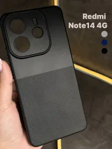 Чехол пупырчатый на Redmi Note 14 черный матовый