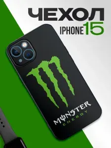 Чехол на IPhone 15 Monster energy