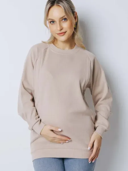 Hunny Mammy Джемпер для беременных и кормящих из вельвета
