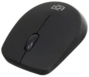 Мышь компьютерная Оклик 486MW черный оптическая (1600dpi) беспроводная USB для ноутбука (3but)
