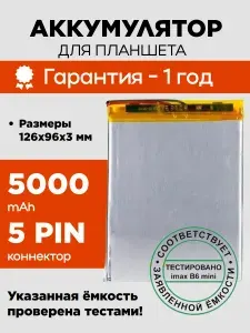 Аккумулятор (батарея) для планшета для Plane 1700B 4G (PS1011ML)