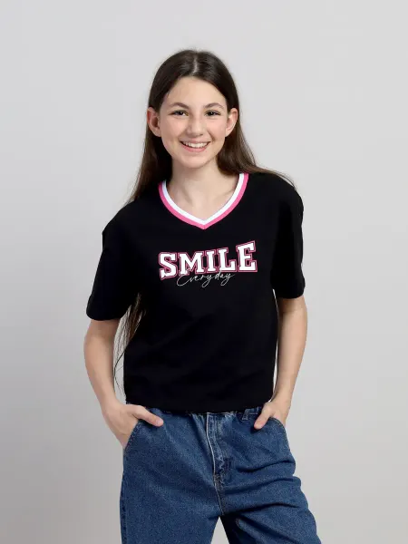 HW_kids Футболка оверсайз укороченная