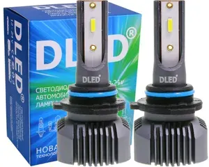 Светодиодные автомобильные лампы H10 Серия V1 Бренд DLED 6500k PY20D 40W 4500LM CSP CHIP (2 лампы)