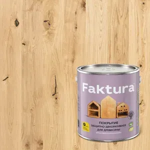 Антисептик для деревянных фасадов Faktura глянцевый (2,5л) бесцветный