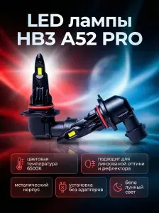 Светодиодные LED Лампы HB3 дальний свет для Mazda CX-9 2006-2016 / Мазда - 6500K автомобильные ЛЕД лампочки