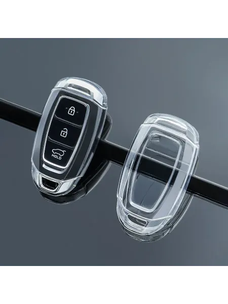 Прозрачный силиконовый чехол для автоключа Hyundai