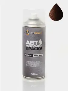 Краска CHEVROLET ORLANDO, код 204V, DEEP ESPRESSO BROWN, автомобильная эмаль FixPaint Spray в аэрозольном баллончике 520 мл