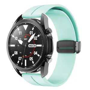 22 мм ремешок из натуральной кожи для Samsung Galaxy Watch 3 45mm/46mm Gear S3 Classic and Frontier/ HUAWEI watch4 5 Pro 46 мм/GT4 Pro/GT5 46 мм/GT6