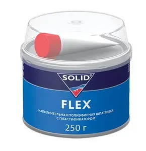 Шпатлевка автомобильная SOLID FLEX - (250г.) наполнительная с пластификатором