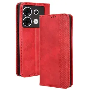 Чехол книжка для Infinix Zero 30 (5G) с магнитом и отделением под карты / Инфиникс Зеро 30 (5Джи) (красная)