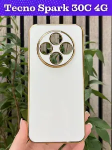 Чехол на Tecno Spark 30C 4G / Техно Спарк 30С 4G силиконовый inli (Белый)