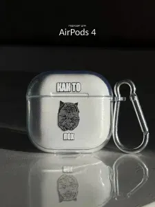 Чехол на AirPods 4 с котом