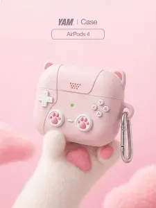 Чехол на наушники AirPods 4 силиконовый со шнурком