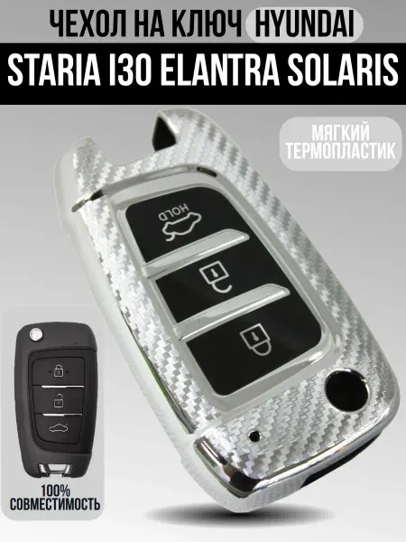 Чехол из термопластика TPU для ключа автомобилей Hyundai