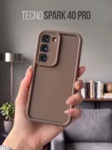 Ударопрочный силиконовый чехол на Tecno Spark 40 Pro для Техно Спарк 40 про с высокими бортиками