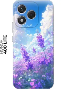 Силиконовый чехол на Honor 400 Lite с принтом "Поле лаванды"