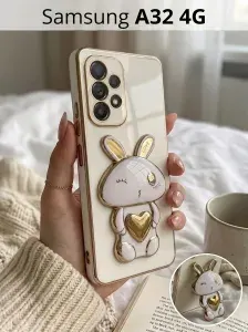 Чехол подставка с объемной фигуркой попсокет на Samsung A32 4G, для Самсунг А32