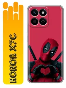 Чехол для Honor X7C 4G с принтом Дедпул Deadpool на Хонор Х7С 4G