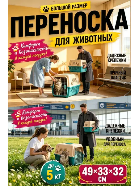 Авиационная клетка IATA для кошек и мелких собак