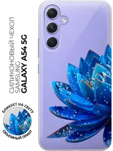Чехол на Samsung Galaxy A54 5G с принтом "Тайна полураспустившегося лотоса"