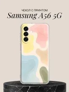 Чехол на Samsung A56 5G с принтом Пастельные волны