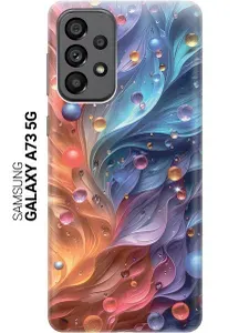 Силиконовый чехол на Samsung Galaxy A73 5G с принтом "Магические шары"