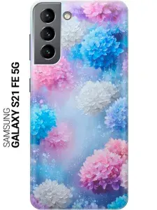Силиконовый чехол на Samsung Galaxy S21 FE 5G с принтом "Волшебное сияние природы"