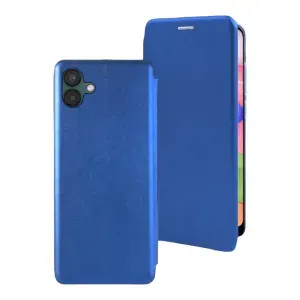 Чехол-книжка BUYIT для Samsung A06 (A065) (6.7") синий, крышка с магнитом , визитница