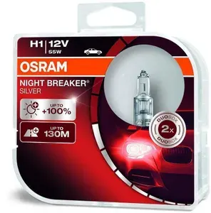 OSRAM Лампа автомобильная H1, 2 шт. арт. 64150NBSHCB
