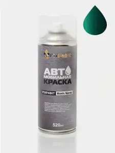 Краска SUBARU FORESTER, код 64C, ARCADIA GREEN, автомобильная эмаль FixPaint Spray в аэрозольном баллончике 520 мл