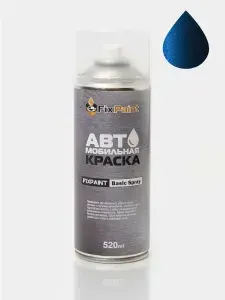 Краска HYUNDAI SONATA 7, код MU7, COAST BLUE, автомобильная эмаль FixPaint Spray в аэрозольном баллончике 520 мл