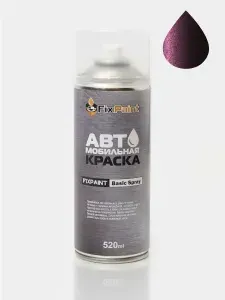 Краска HYUNDAI, код 7D, VIOLET, автомобильная эмаль FixPaint Spray в аэрозольном баллончике 520 мл