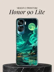 Чехол на Honor 90 Lite с принтом Изумрудная ночь