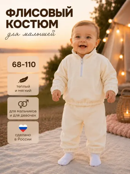 ICONBABY Спортивный костюм детский флисовый