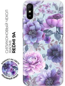Силиконовый чехол на Xiaomi Redmi 9A с принтом "Сумерки в саду"
