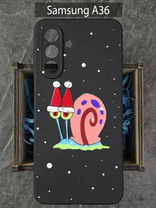 Чехол на Samsung A36 с принтом новогодний