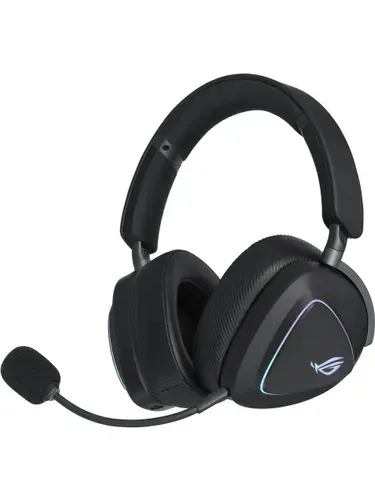 Гарнитура ASUS ROG Delta II KJP белый, беспроводная + проводная, Bluetooth, подсветка, совместимость с PS5, Xbox
