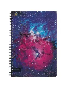 Бизнес-тетрадь в клетку Attache Selection Space Galaxy, А4, спираль, пластик, 120 л