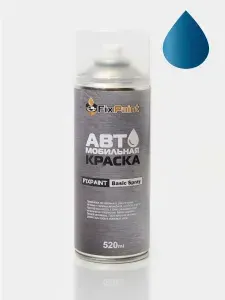 Краска MINI COOPER, код B14, TRUE BLUE, автомобильная эмаль FixPaint Spray в аэрозольном баллончике 520 мл