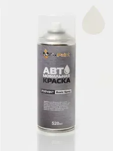 Краска SEAT, код F9E, CANDY WHITE, автомобильная эмаль FixPaint Spray в аэрозольном баллончике 520 мл