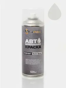 Краска HYUNDAI H-1 GRAND STAREX URBAN TQ, код MAL, CERAMIC WHITE СОЛИД, автомобильная эмаль FixPaint Spray в аэрозольном баллончике 520 мл