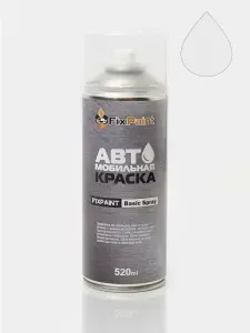 Краска HYUNDAI, код WAW, CERAMIC WHITE, автомобильная эмаль FixPaint Spray в аэрозольном баллончике 520 мл