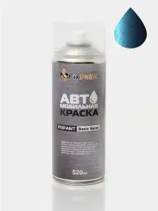 Краска VOLKSWAGEN, код D5L, BLUE SILK, автомобильная эмаль FixPaint Spray в аэрозольном баллончике 520 мл