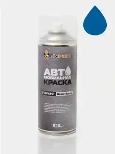 Краска MERCEDES-BENZ, код Z12, VOODOO BLUE, автомобильная эмаль FixPaint Spray в аэрозольном баллончике 520 мл