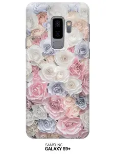 Силиконовый чехол на Samsung Galaxy S9+ / Самсунг С9 Плюс с принтом "Пастельные розы"