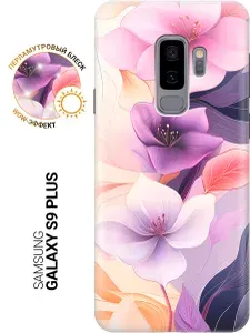 Силиконовый чехол на Samsung Galaxy S9+ с принтом "Сказочные цветы"