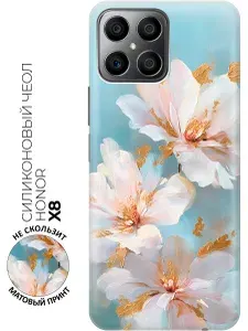 Силиконовый чехол на Honor X8 с принтом "Масляная симфония света"