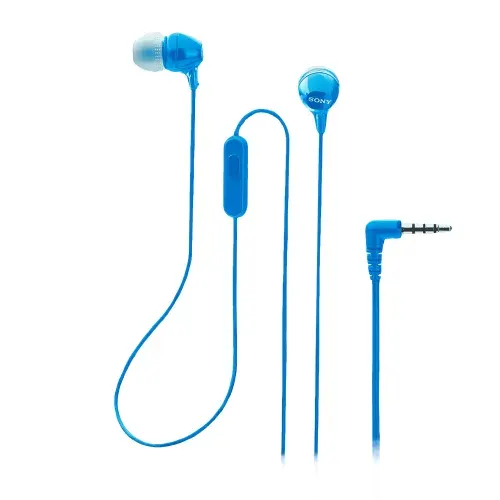Sony наушники MDR-EX14AP проводные внутриканальные синий