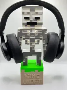 Подставка для наушников/держатель для наушников Скелетон майнкрафт Skeleton Minecraft под заказ