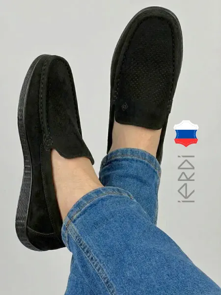 IERDI Перфорированные мокасины из натурального нубука